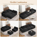 114 Inch Modular Contemporary Sectional Sofa Black