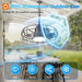 20 Inch Outdoor Ceiling Fan with Light for Patio, IP65 Waterproof Plug in Caged Hanging Fan, Remote Control, 3 CCT, 6 Speeds Reversible Outdoor Fan for Gazebo, Pergola, Porch