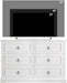 White 6-Drawer Dresser for Bedroom