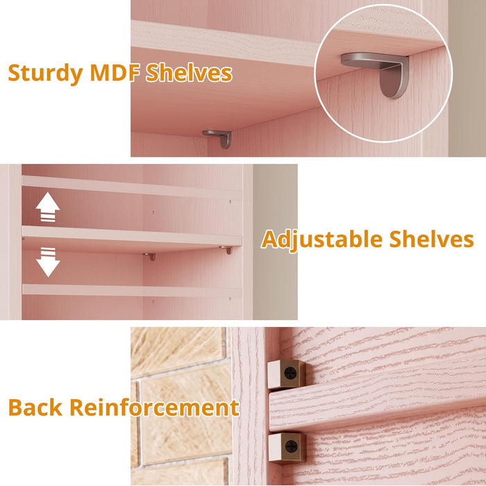Tall Narrow Floorstanding Bookshelf With Eight Shelves