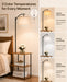 Floor Lamp with Table, Side Table for Living Room, 3 CCT 9W LED Bulb