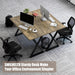 Heavy Duty Office Desk 47.2" – 800 Lbs Capacity, 45 Lbs Net Weight (Double the Average), 1" Thick Desktop, 1Mm Steel Frame, No Wobble for Home Office Gaming