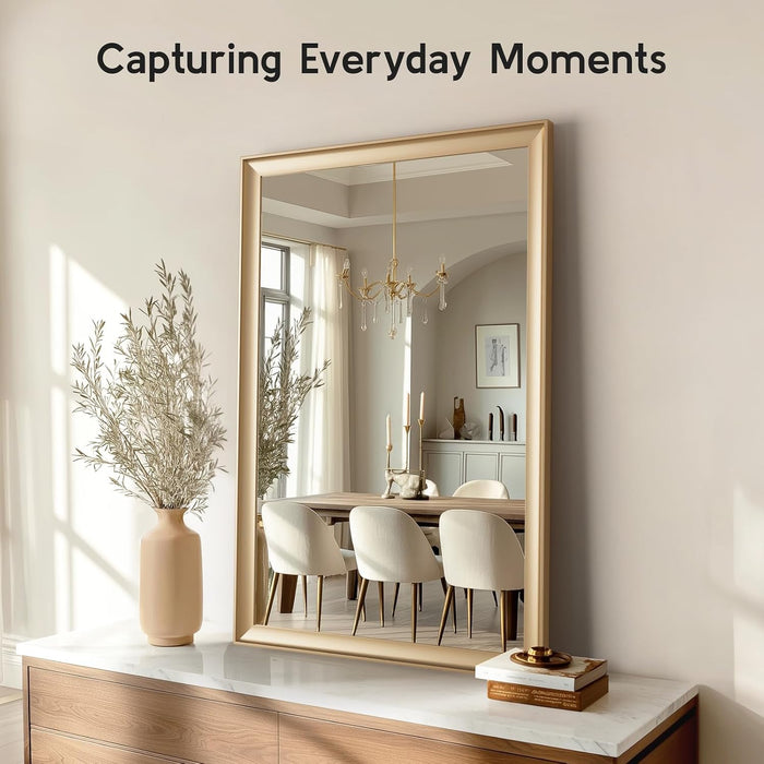 2 Pack Brushed Gold Bathroom Mirrors for over Sink, 24X36 Inch