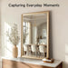 2 Pack Brushed Gold Bathroom Mirrors for over Sink, 24X36 Inch