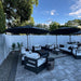 Cantilever Umbrella 10 Feet round Smooth 360° Rotation Grey | Rock-Solid Stability, Smooth One-Hand Adjustment, Expansive Shade Coverage, Stay Cool & Protected, Built for Lasting Comfort
