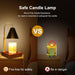 Candle Warmer Lamp with Timer, Electric Candle Lamp Warmer, Height Adjustable Scented Candles, Candle Warmer with 2 * 50W Bulbs for Home Decor