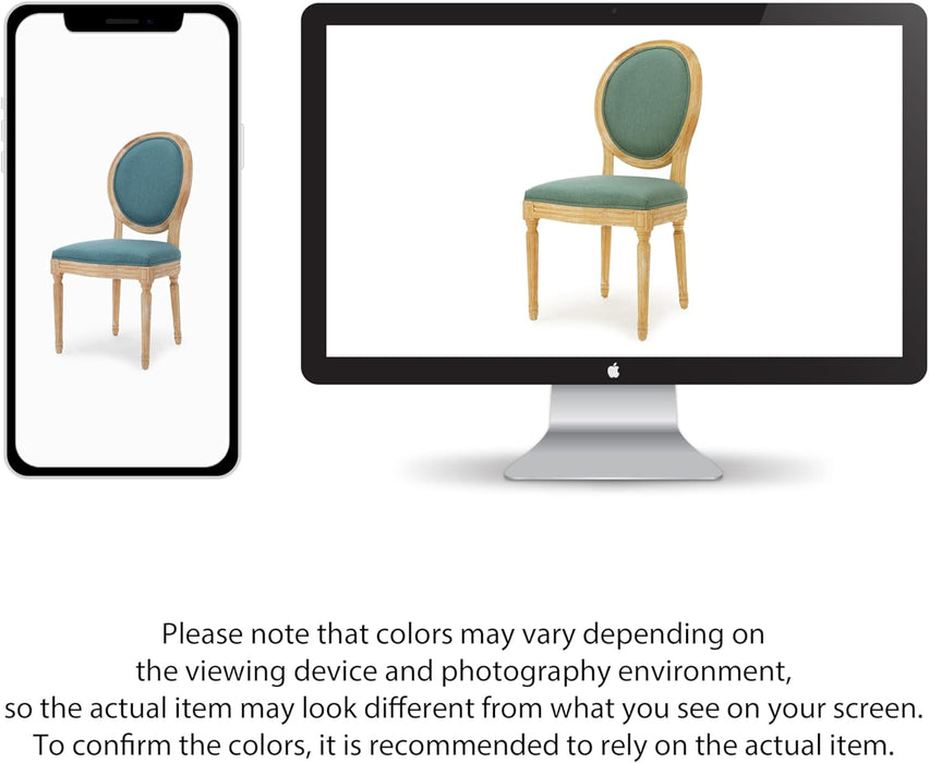 Phinnaeus Fabric Dining Chairs, 2-Pcs Set, Dark Teal