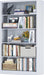 Bookcase, 5 Shelf Bookcases for Books, Garage Kit, Cds, Toys, Bookshelves and Bookcases for Home Office Library Living Room, Metal Book Case with Adjustable Shelves