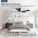 Contemporary Smart Ceiling Fan Featuring RGB Lighting