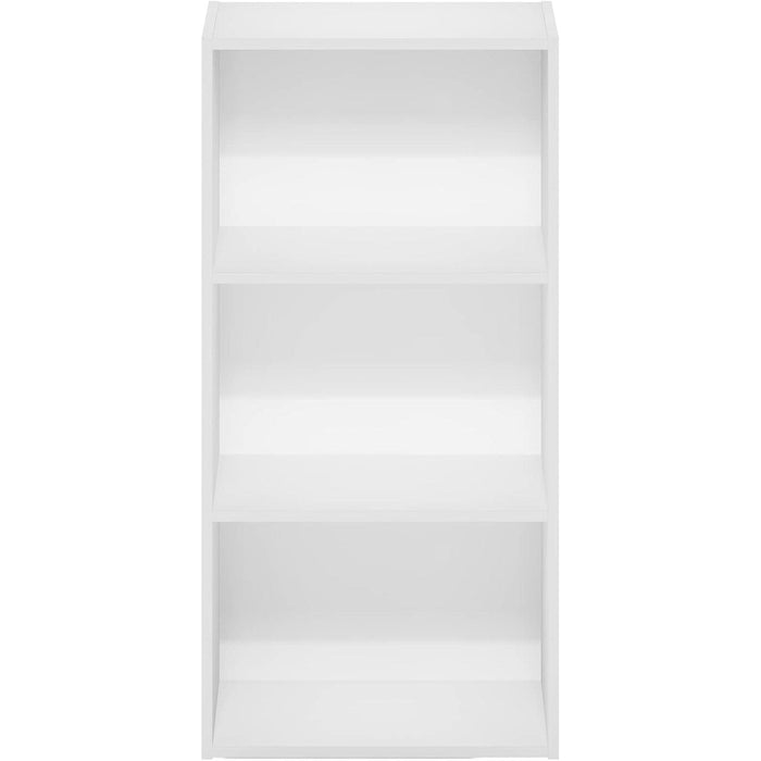 Luder 3-Tier Open Shelf Bookcase, White