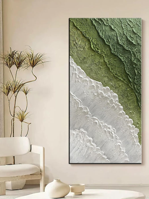 - 3D Thick Texture Canvas Wall Art Hand-Painted Minimalism Abstract Artwork Oil Painting Home Decorations Modern Bedroom Wall Art Ready to Hang 24X48Inch