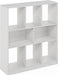 8-Cube Horizontal Cube Storage Organizer Bookshelf, Bookcase, Book Shelf, 10.9 X 35.4 X 39.4, for Bedroom, Home Office, Living Room, White