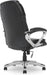 Amplify Executive Office Padded Arms, Adjustable Ergonomic Gaming Desk Chair with Lumbar Support, Faux Leather and Mesh, Black