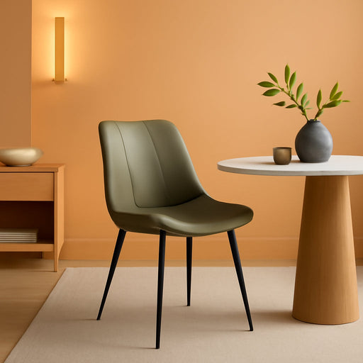 Bar Stools Set of 2, Bar Height Bar Stools with Back, Ergonomic Backrest, Synthetic Leather, Metal Legs, 28.7-Inch Tall Stools for Kitchen Island Home Bar, Forest Green ULBC888C01