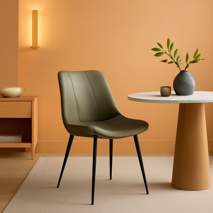 Bar Stools Set of 2, Bar Height Bar Stools with Back, Ergonomic Backrest, Synthetic Leather, Metal Legs, 28.7-Inch Tall Stools for Kitchen Island Home Bar, Forest Green ULBC888C01