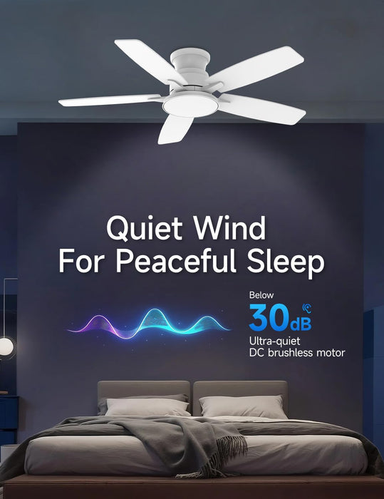 Compact 42 Inch Ceiling Fan With Remote