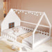 Full Size Montessori Floor Bed LEDIlluminated White
