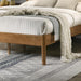 Vichy Rubberwood Platform Bed in Light Walnut, King