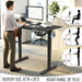 55 X 28 Inches Electric Height Adjustable Standing Desk with Drawer and Memory Preset, Black