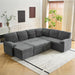 Convertible Sofa Bed With CloudLike Storage Chaise