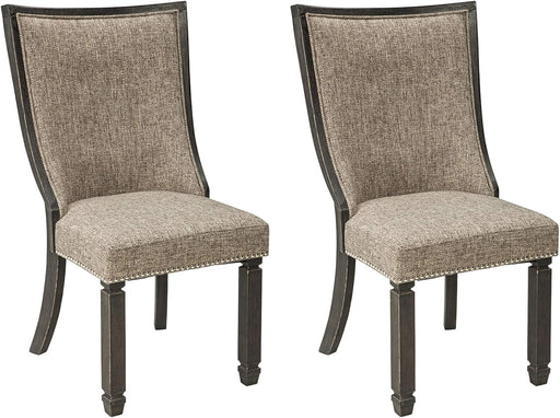 Tyler Creek Urban Farmhouse Upholstered Dining Chair, 2 Count, Almost Black