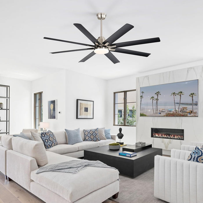Smart Reversible Ceiling Fan With Integrated Lighting
