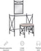 - 57752MTL-01-KD-U Mission Hills Vanity Set, 31" X 32" X 18", Metal