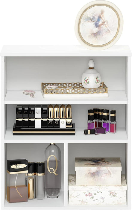 Pasir 3 Tier Display Bookcase, White