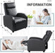 Modern Recliner Sofa with Lumbar Support