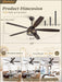 Industrial Farmhouse Caged Ceiling Fan Includes Remote