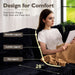 Modular Sectional Sofa Black Corduroy Convertible Sleeper