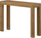 Modern Solid Wood Console Table, 46 Inch, Sofa Table, Narrow Entryway Table for Hallway, behind the Couch, Living Room, Foyer, Easy Assembly, Pecan
