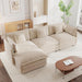 Modular Sectional Sofa 111.5Inch Movable Ottoman Chenille