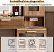 Vanity Desk with 29.53" HD Lighted Mirror, 47.24" Big Modern Vanity Desk with Mirror and Lights, Makeup Vanity with 5 Drawers and Storage Shelves and Charging Station,Brown