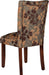 Home Decor | K1136-F975 | Classic Upholstered Parsons Dining Chair | Single Accent Dining Chair, Brown Woven