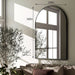Arched Wall Mirror 24"X36" – Black Metal Frame Vanity Mirrors for Bedroom, Entryway, Living Room Decor
