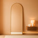 Full Length Mirror, 58" X 18" Arched Full Body Mirror Large Standing Floor Mirrors, Mirrors for Bedroom, Bathroom, Living Room Standing or Wall Leaning, Gold