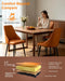Dining Chairs Velvet Side Chairs with Wood-Grain Metal Legs, Curved Backrest Kitchen Chairs for Apartment, Bedroom,Home Bar,Living Space