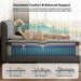 Queen 14 Inch Hybrid Mattress, Medium Firm, 7-Zone Lumbar Support in a Box