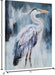 Blue Birds Canvas Wall Arts - Modern Abstract Contemporary Animal Heron Artwork Pictures Painting