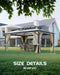 Hard Top Gazebo 12 Ft X16 Ft for All Weather, Double Polycarbonate Sheets Roof, Aluminum Alloy Frame, Net, and Curtain, Permanent Building for Patio, Deck, Backyard, Lawn, and Garden