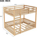 Premium Solid Pine FullOverFull BunkBed Rails Natural