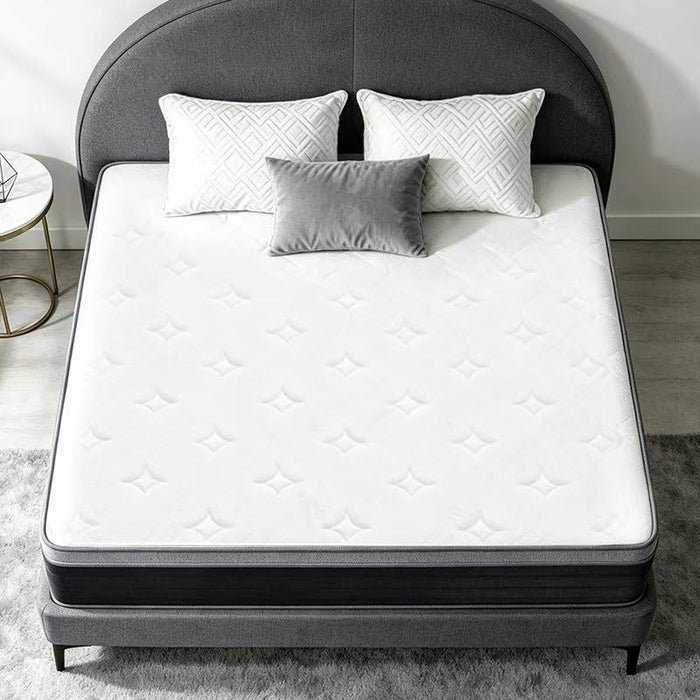 Queen Size Mattress in a Box 60X80 Inch 10 Inch Soft Pocket Spring Mattress Hotel Quality Quiet Support Polyester Cover Foam Filled