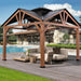 Cedar Wood Gazebo 12x12 Weatherproof Exterior Durability