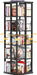 Rotating Bookshelf, Corner Bookcase, 360 Display Wood Spinning Bookshelves, Floor Standing Bookcases Narrow Shelf, 5 Tiers, Black