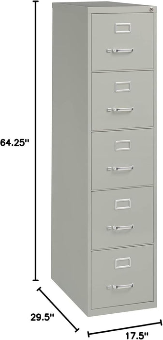 LLR48499 Commercial Grade Vertical File Cabinet, Light Gray
