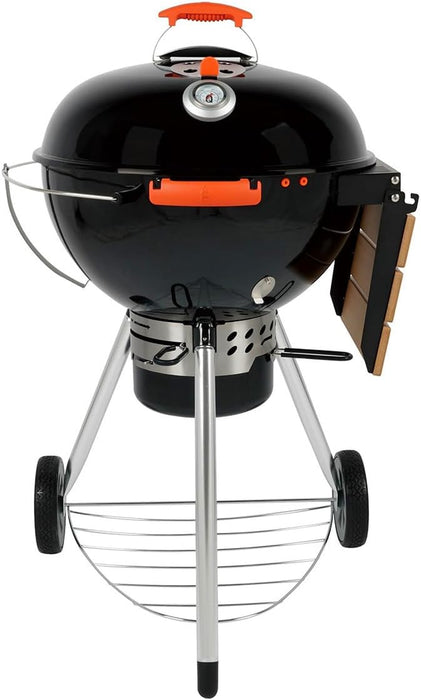 Charcoal Kettle BBQ Grill with Side Table (Rodeo ST-57), 22" – Charcoal Barbecue Grill - Outdoor Smokers and Grills – BBQ with Smoker