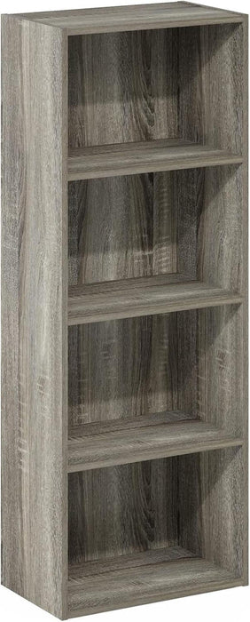 French Oak Contemporary Wood Bookcase With Shelves