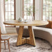 Premium Quality Oak Circular Dining Table Pedestal