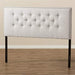Windsor Tufted King Panel Headboard in Grayish Beige
